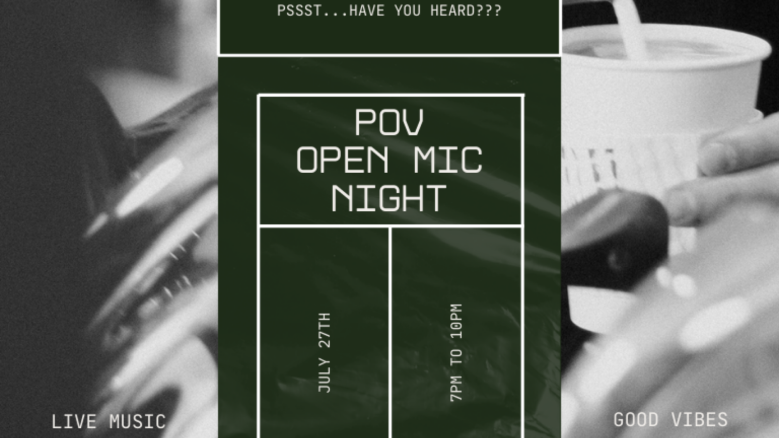 POV Open Mic Night