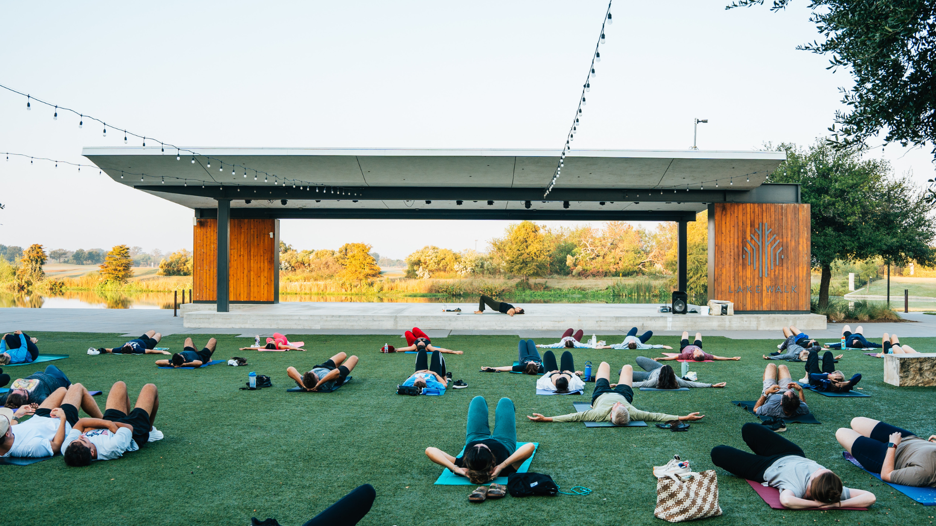 Community Yoga at Lake Walk